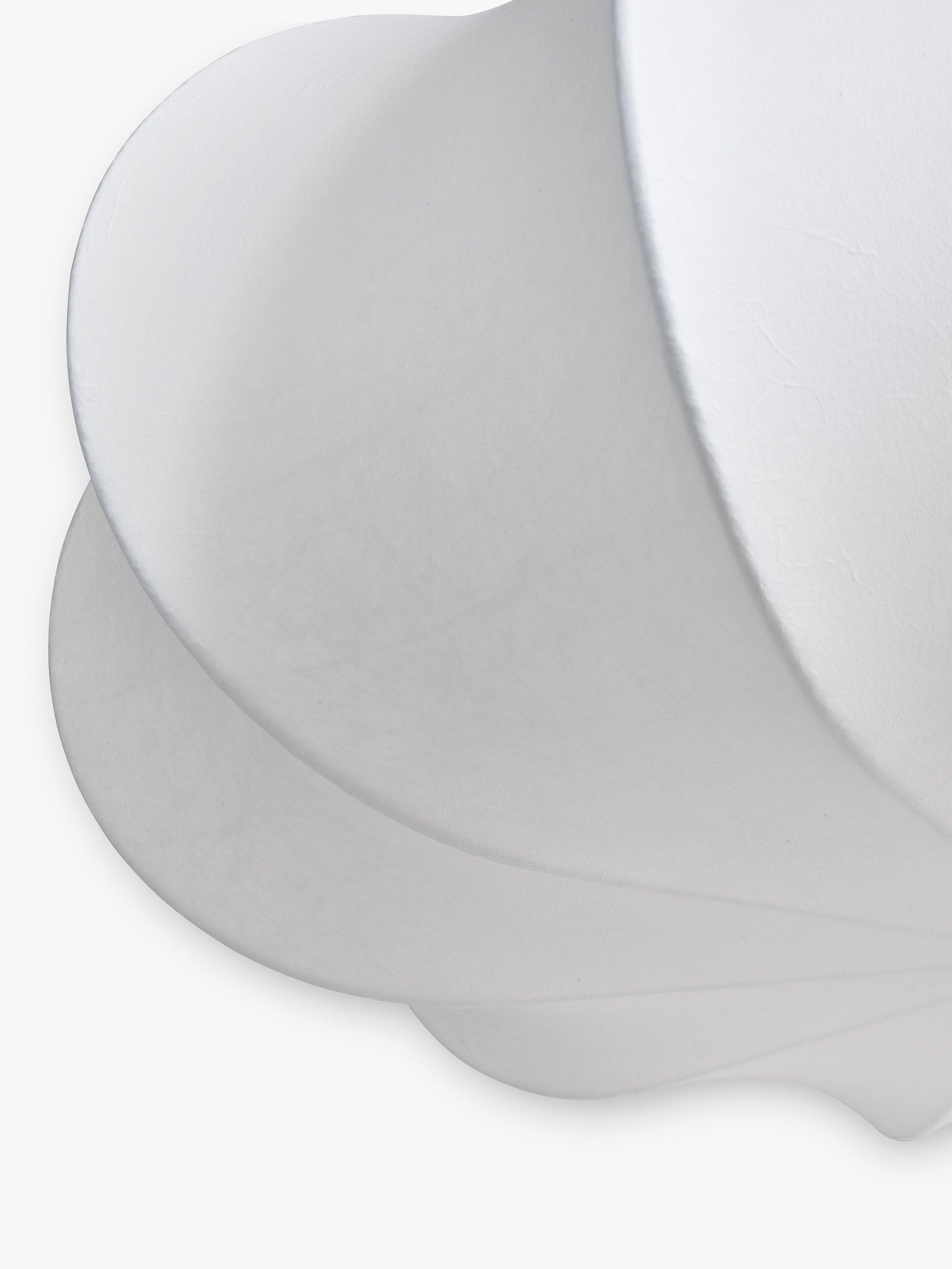 John Lewis Petula oversized pendant ceiling light white 65cm (British brand)
