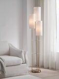 John Lewis Cluster Trio floor lamp with brass and linen shades (British brand)