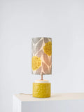 Orla Kiely yellow blossom ceramic table lamp, imported from the UK