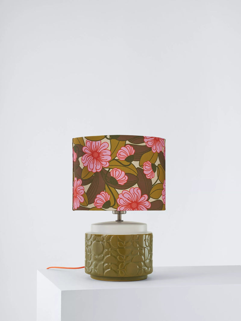 Orla Kiely olive Tile table lamp, UK version