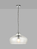 John Lewis Cartmel textured glass pendant ceiling light, imported from the UK