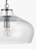 John Lewis Cartmel textured glass pendant ceiling light, imported from the UK