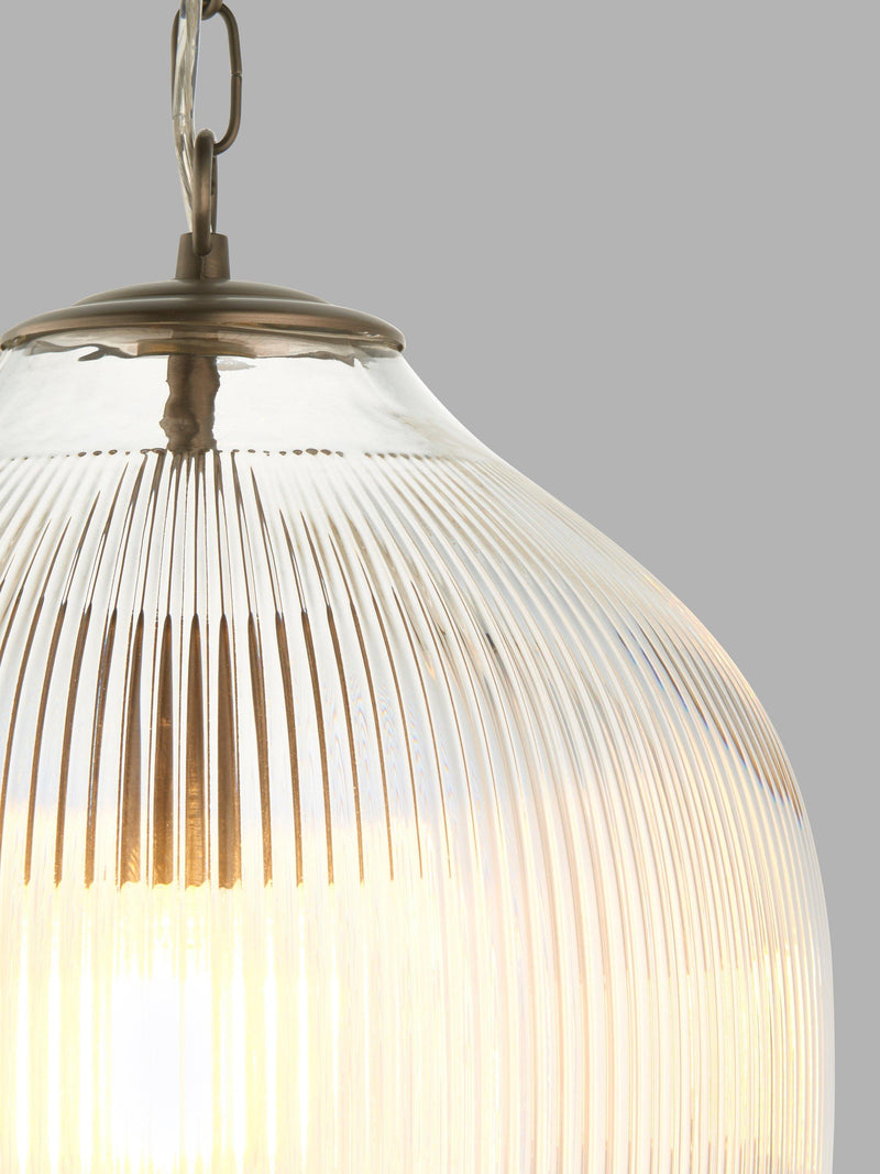 John Lewis Fulbrook ribbed glass pendant light - British product