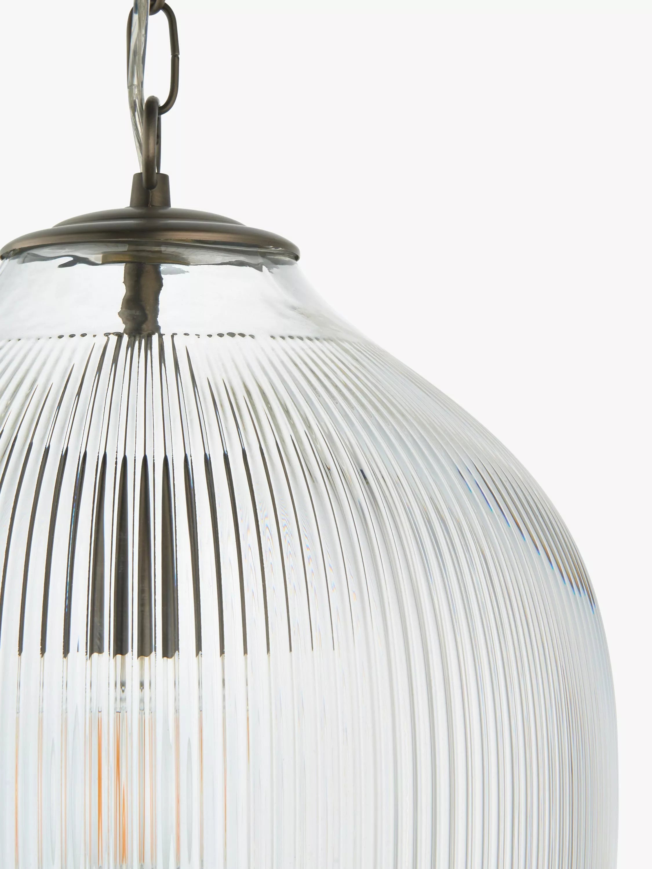 John Lewis Fulbrook ribbed glass pendant light - British product