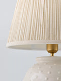 John Lewis Seafoam ceramic table lamp, imported from the UK