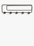 John Lewis black metal shelf and hook unit, UK version