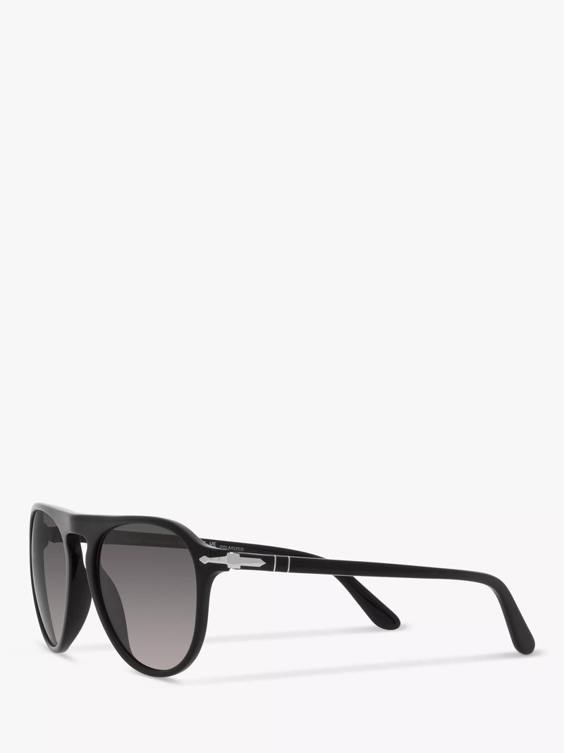 Persol aviator polarised sunglasses black grey gradient, UK version