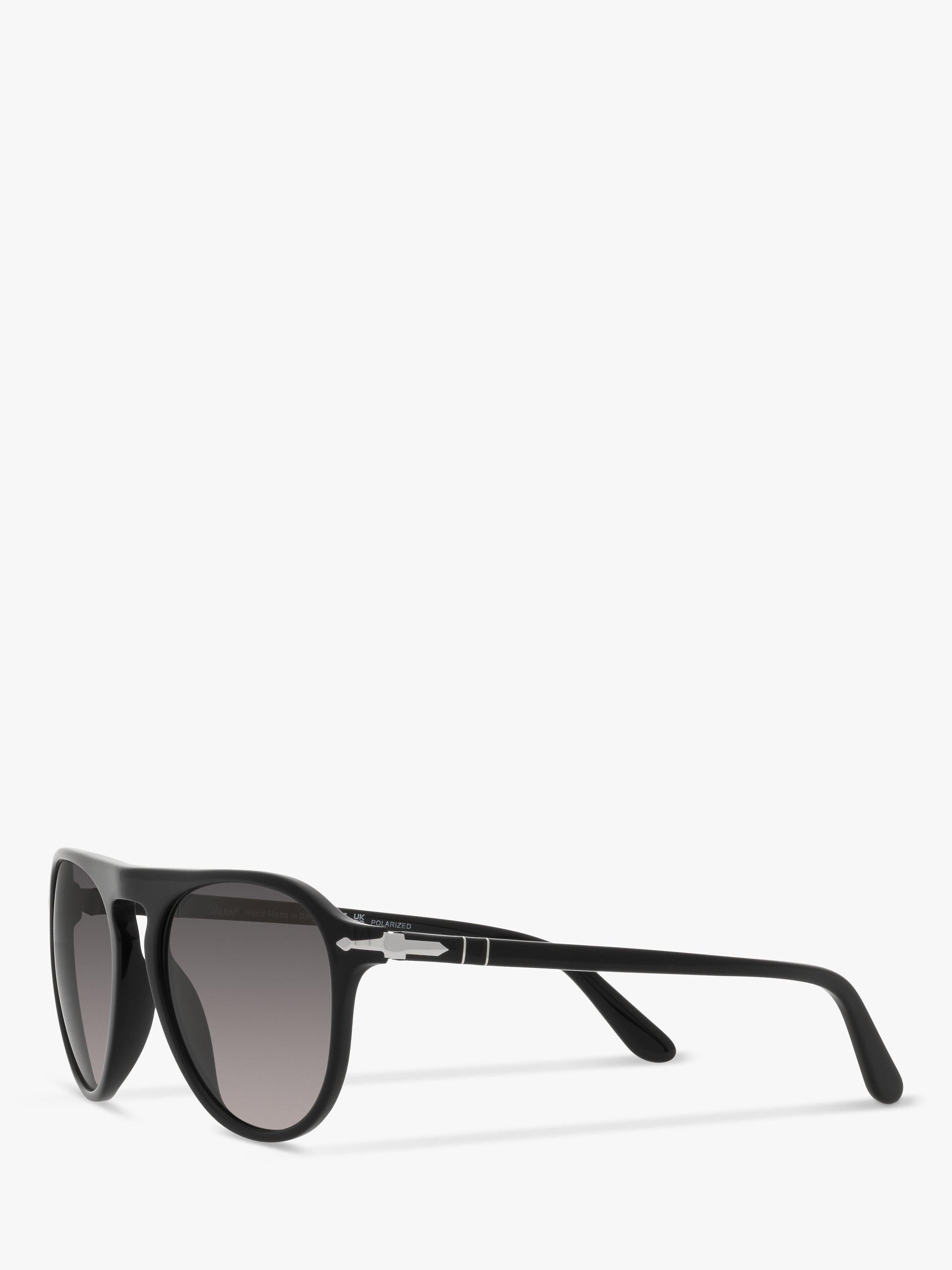 Persol aviator polarised sunglasses black grey gradient, UK version
