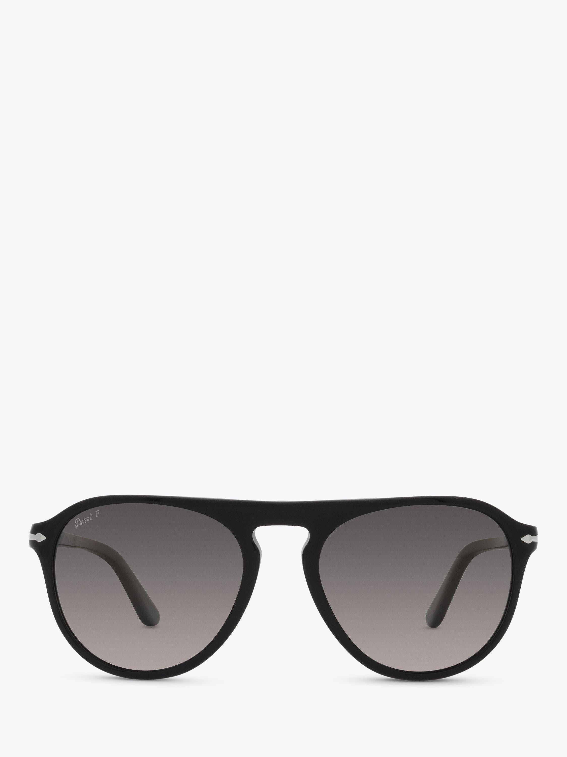 Persol aviator polarised sunglasses black grey gradient, UK version