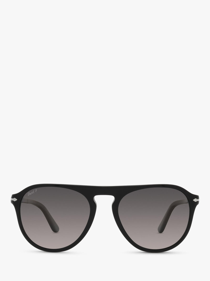 Persol aviator polarised sunglasses black grey gradient, UK version