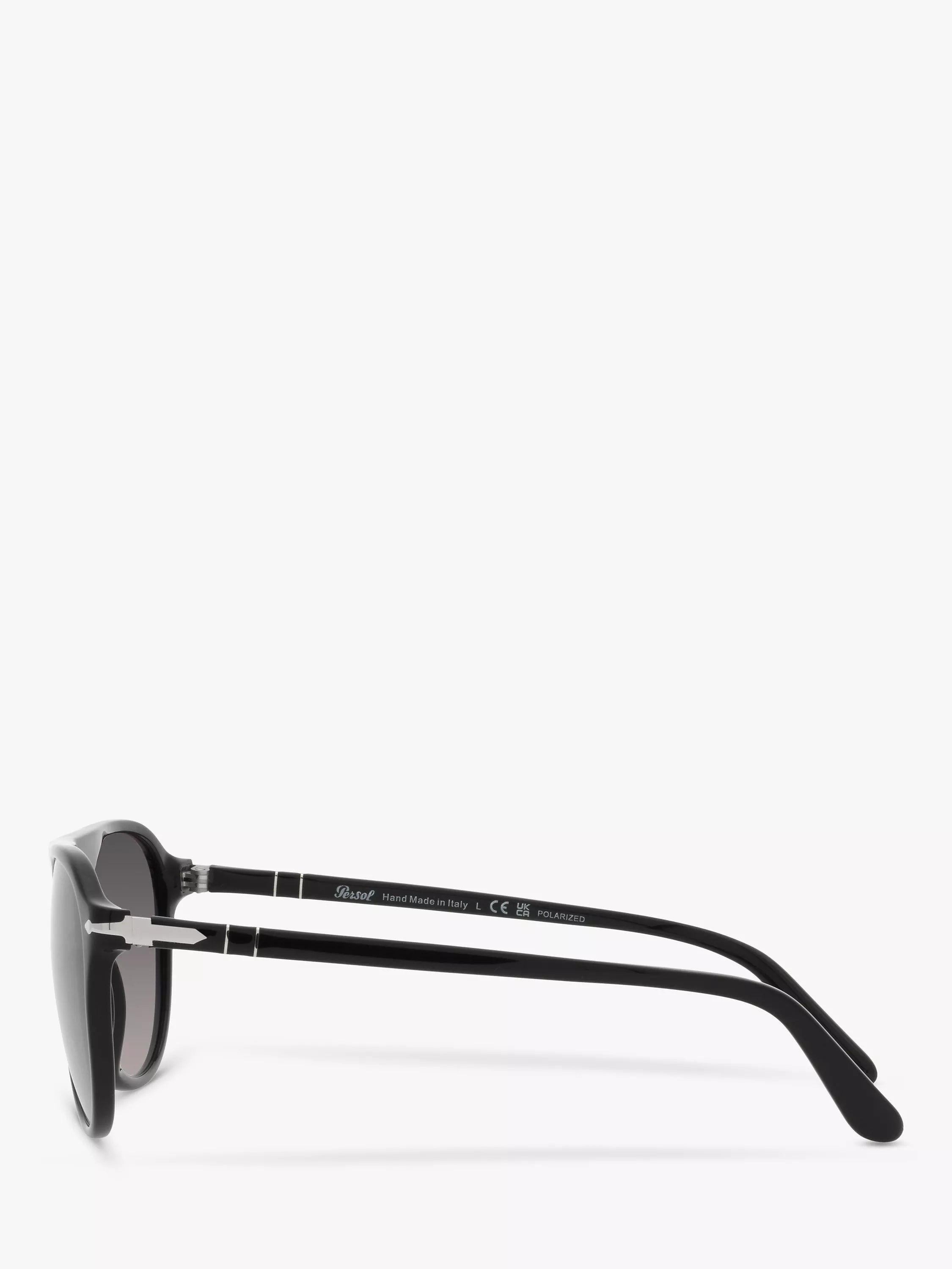 Persol aviator polarised sunglasses black grey gradient, UK version