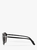 Persol aviator polarised sunglasses black grey gradient, UK version