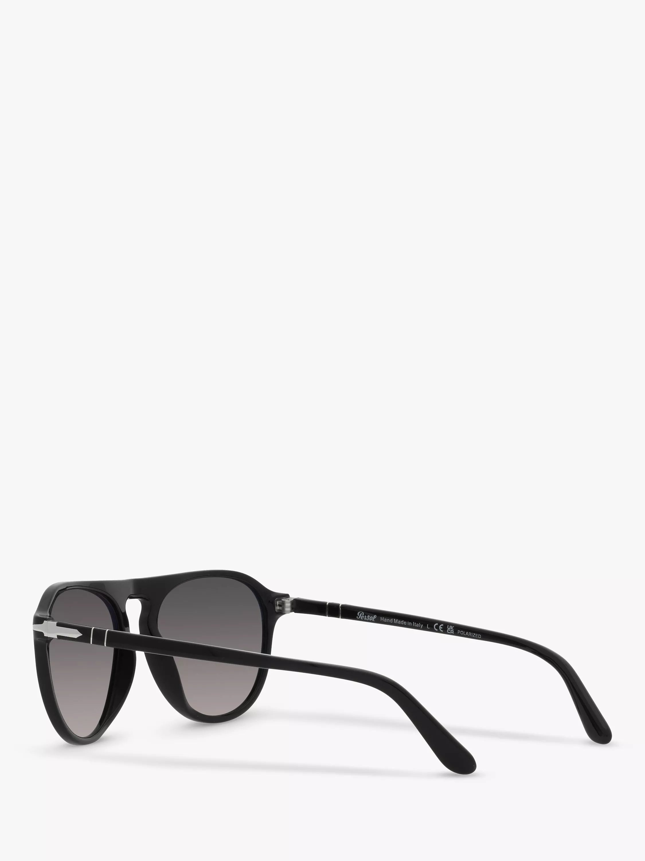Persol aviator polarised sunglasses black grey gradient, UK version