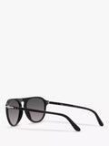Persol aviator polarised sunglasses black grey gradient, UK version