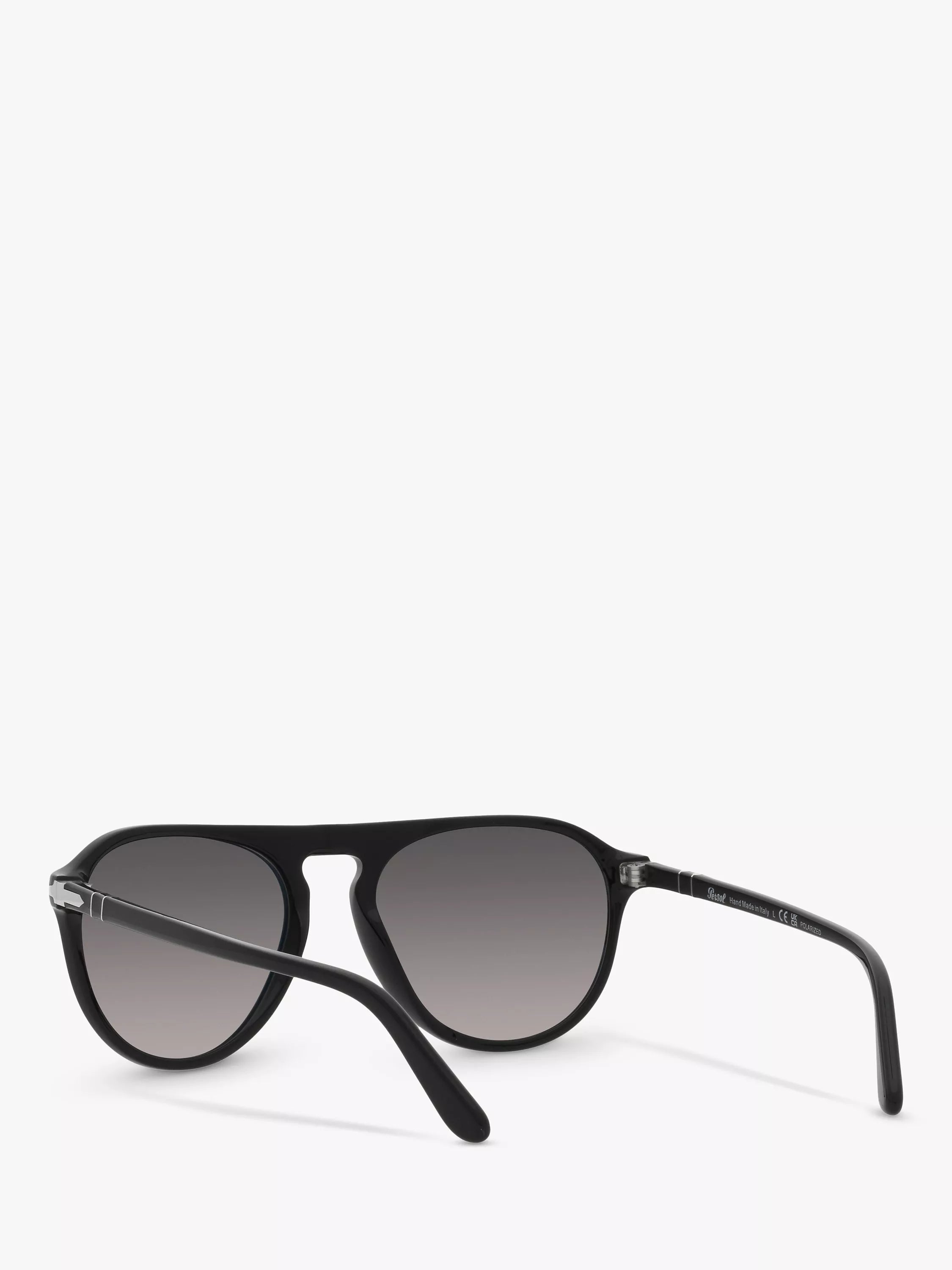 Persol aviator polarised sunglasses black grey gradient, UK version