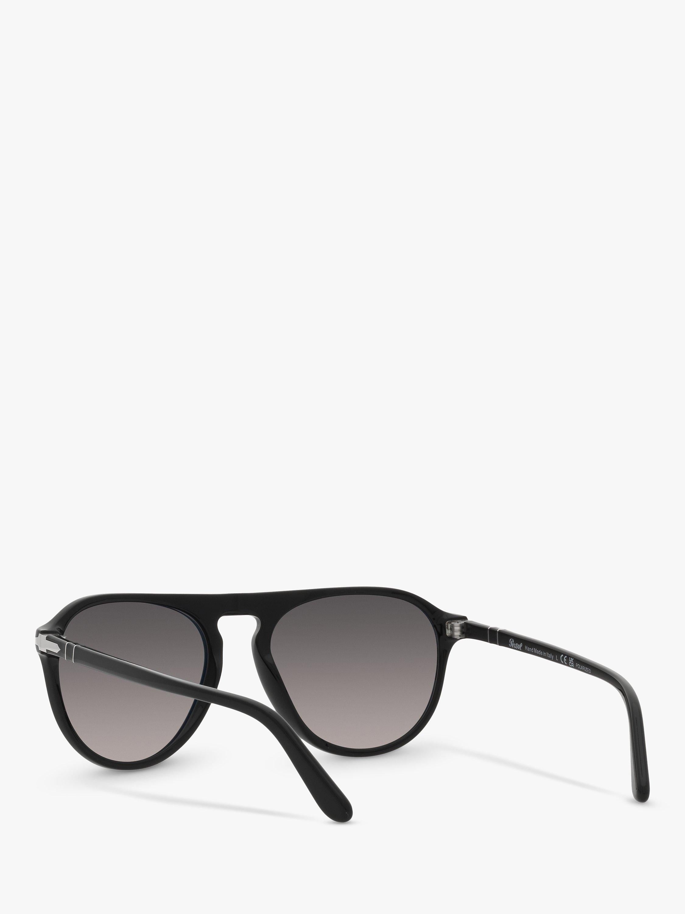 Persol aviator polarised sunglasses black grey gradient, UK version