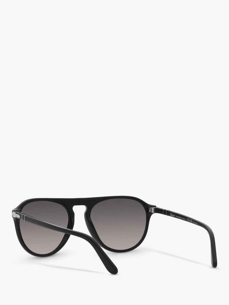 Persol aviator polarised sunglasses black grey gradient, UK version