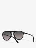 Persol aviator polarised sunglasses black grey gradient, UK version