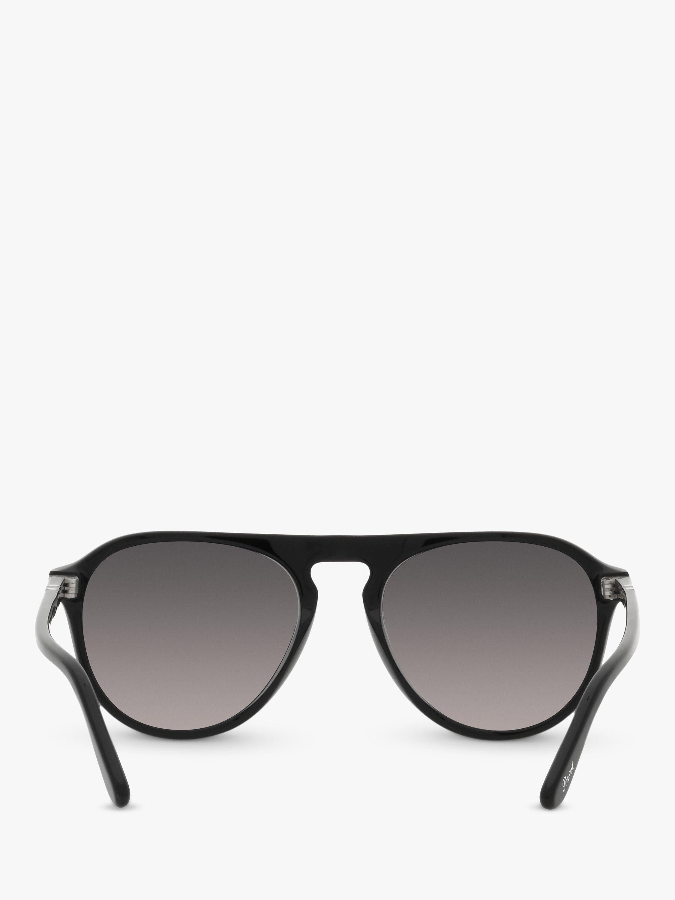 Persol aviator polarised sunglasses black grey gradient, UK version