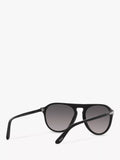 Persol aviator polarised sunglasses black grey gradient, UK version