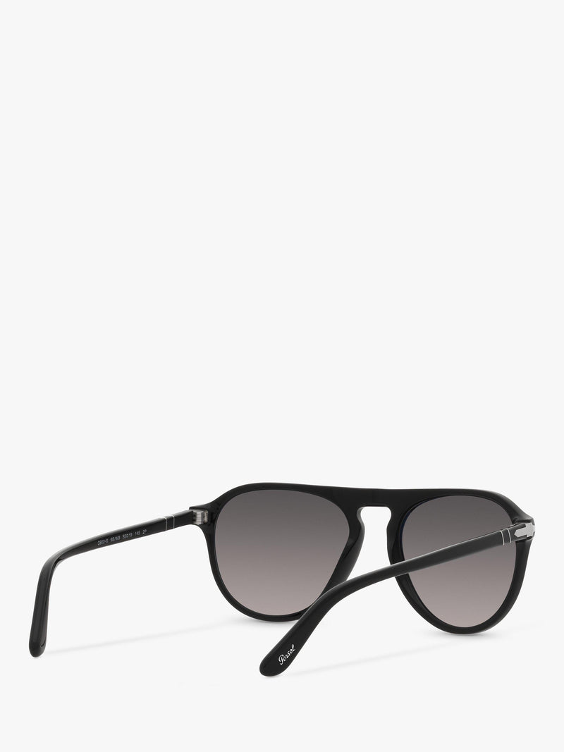 Persol aviator polarised sunglasses black grey gradient, UK version