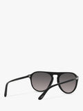 Persol aviator polarised sunglasses black grey gradient, UK version