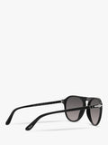 Persol aviator polarised sunglasses black grey gradient, UK version