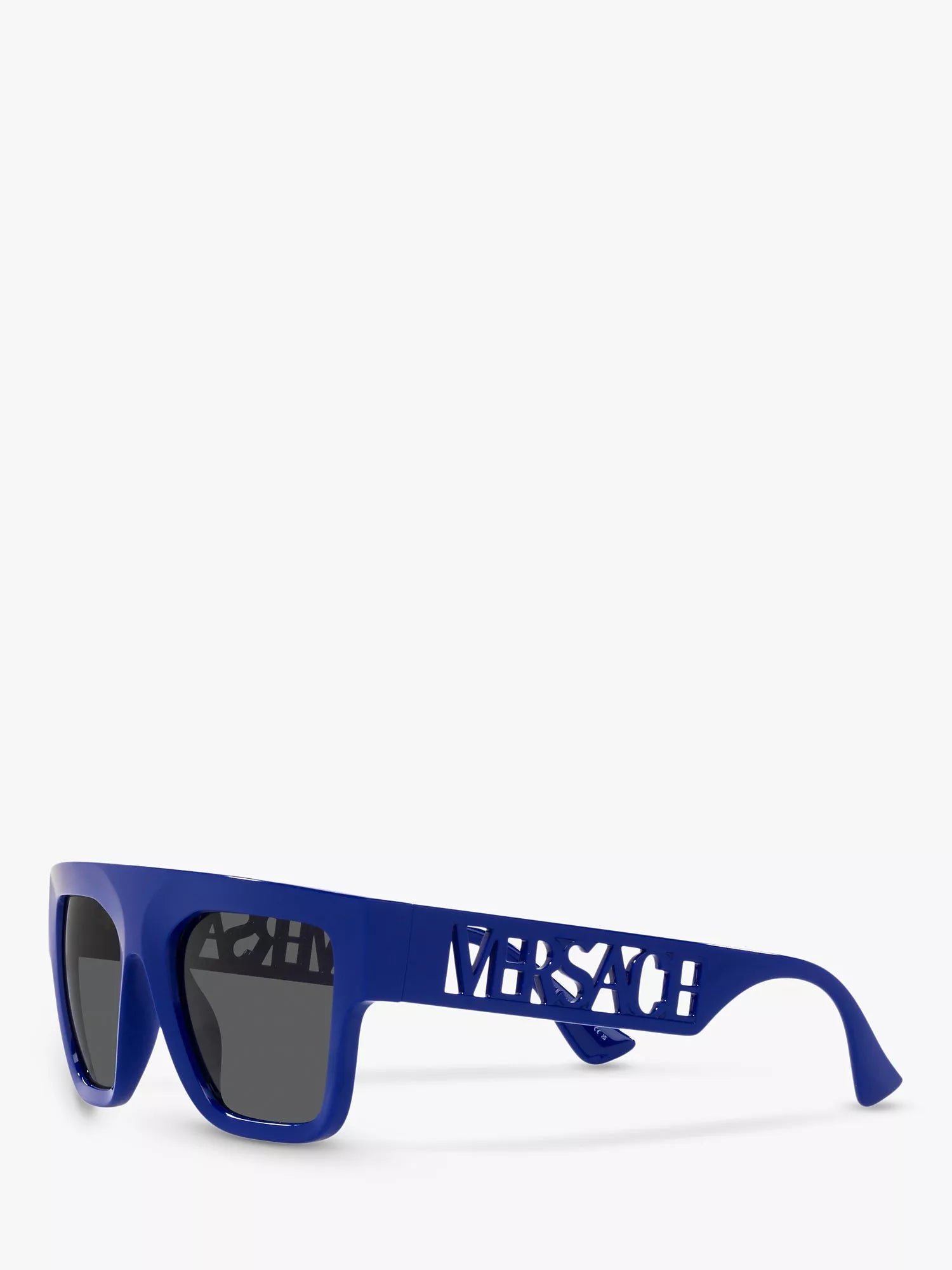 Versace rectangular sunglasses men's black frame, UK version