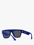 Versace rectangular sunglasses men's black frame, UK version
