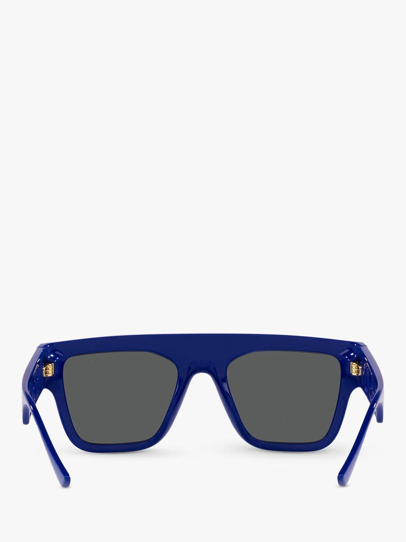 Versace rectangular sunglasses men's black frame, UK version