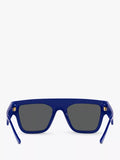 Versace rectangular sunglasses men's black frame, UK version