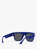 Versace rectangular sunglasses men's black frame, UK version