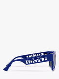 Versace rectangular sunglasses men's black frame, UK version