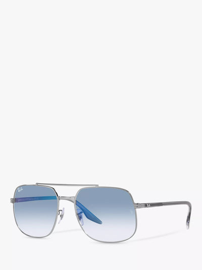 John Lewis Ray-Ban RB3699 Men's Square Sunglasses Gunmetal- Buy online at McGrocer