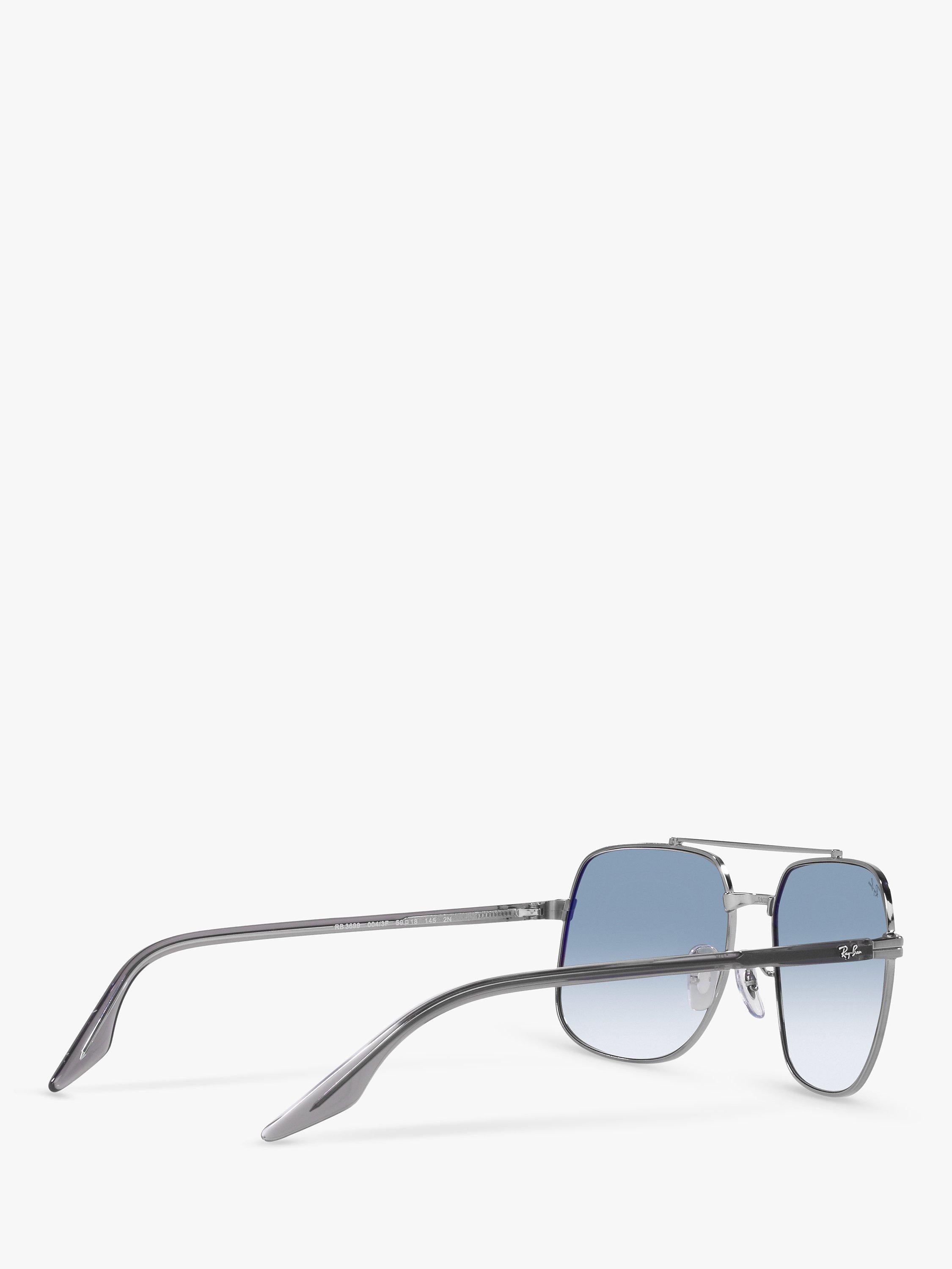 Ray-Ban RB3699 square sunglasses gunmetal, UK version