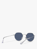 Ray-Ban Junior Jack Sunglasses Silver/Blue, imported from the UK