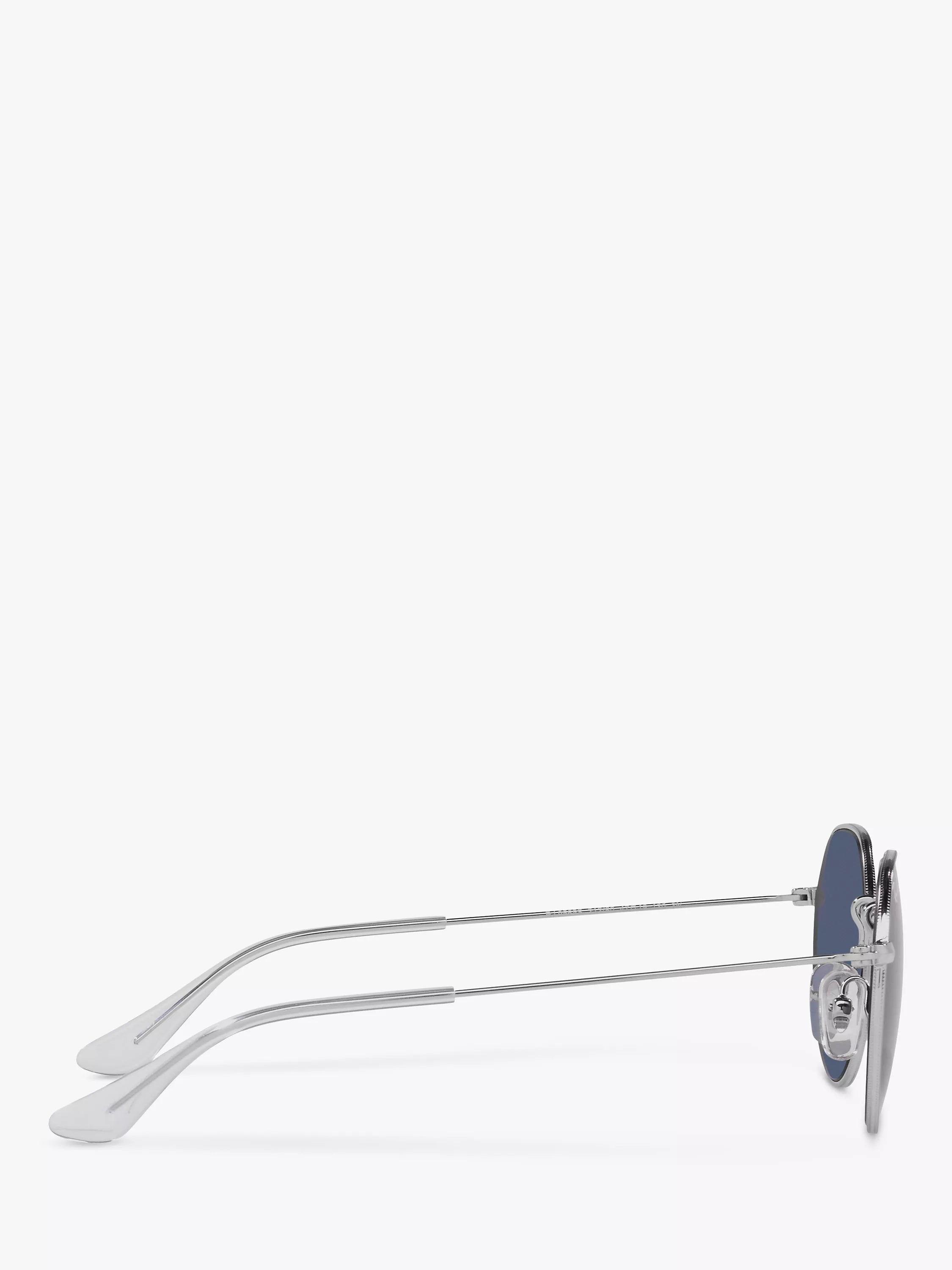 Ray-Ban Junior Jack Sunglasses Silver/Blue, imported from the UK