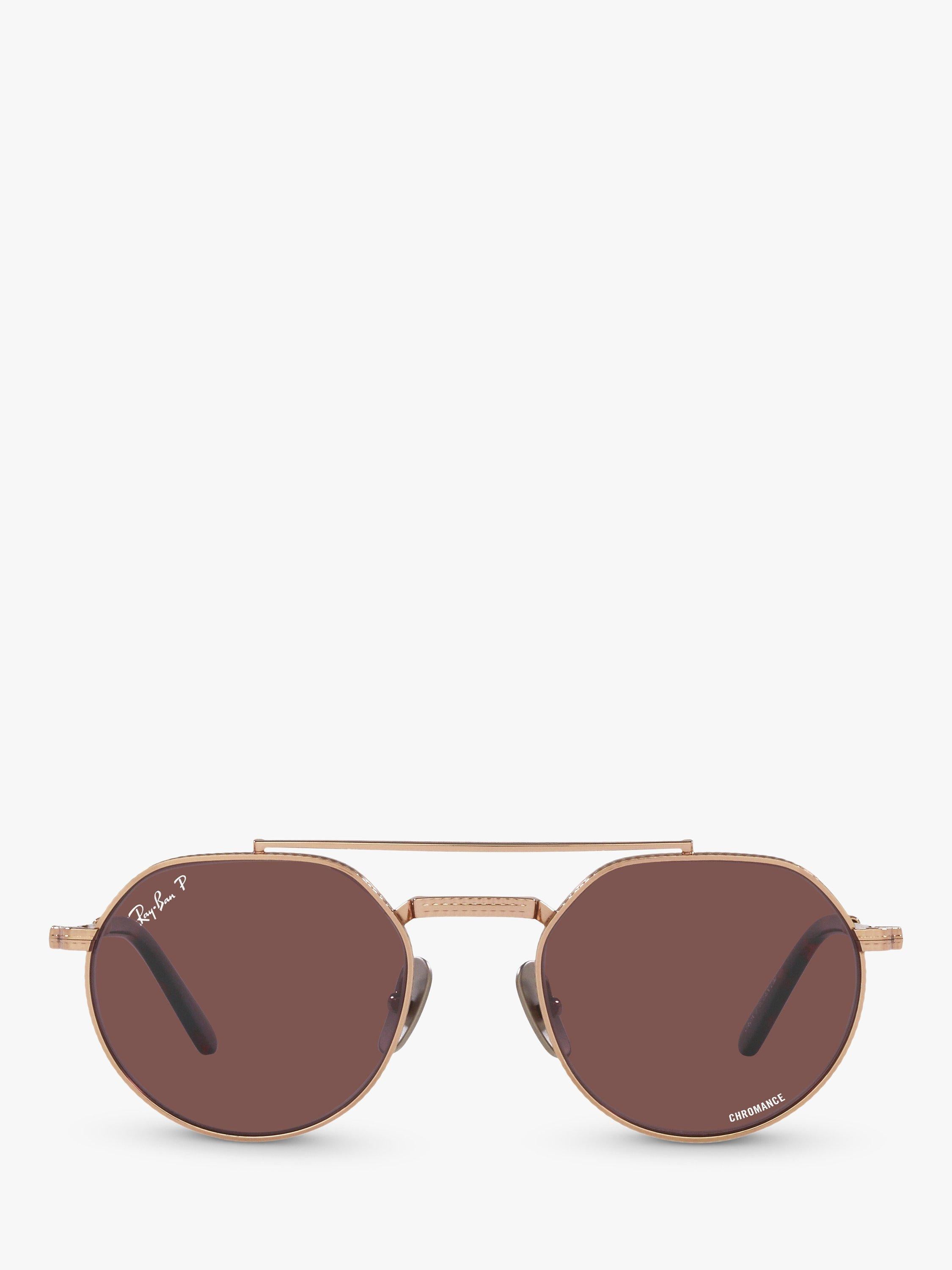Ray-Ban Jack II titanium irregular sunglasses (British brand)