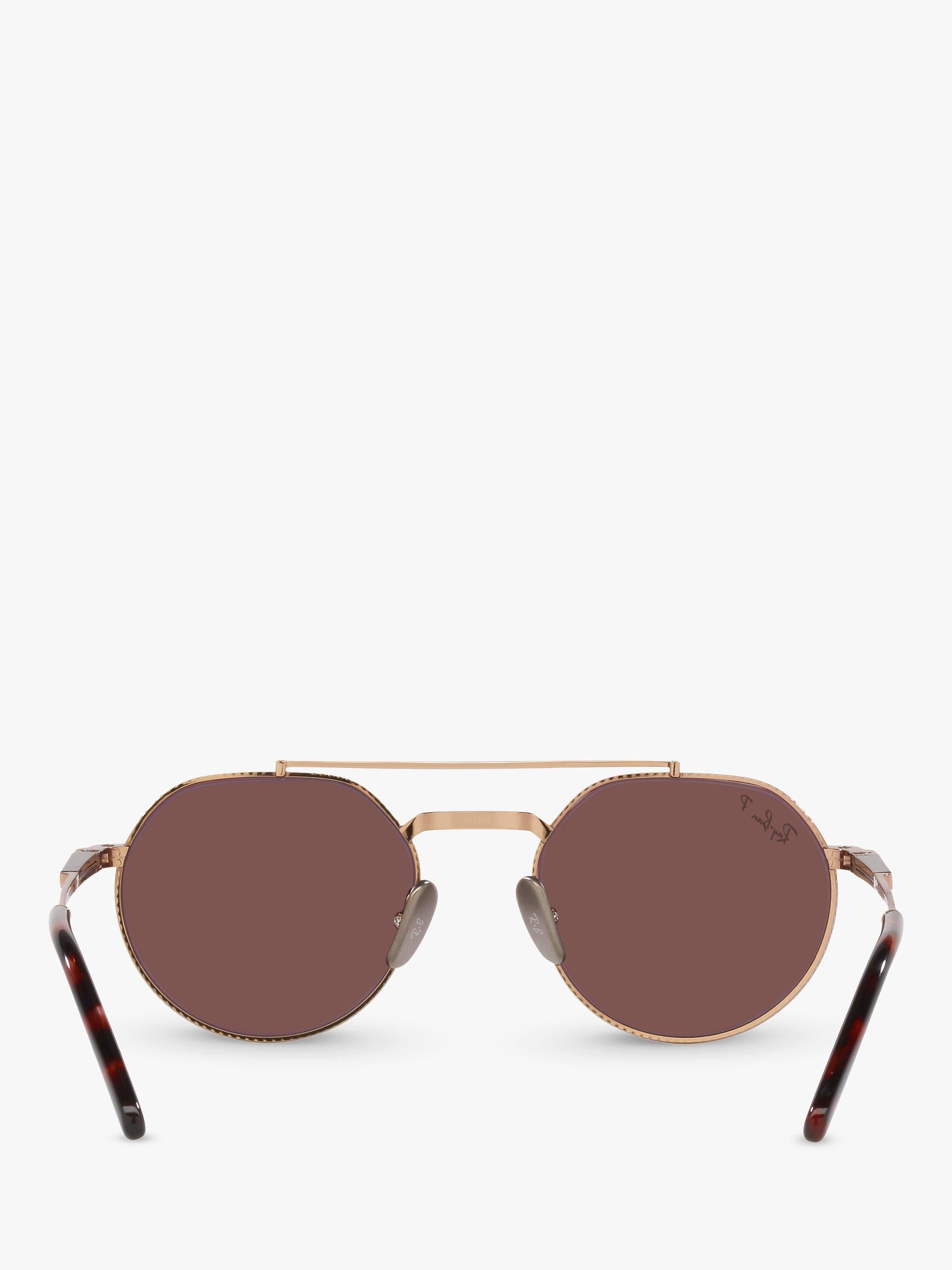 Ray-Ban Jack II titanium irregular sunglasses (British brand)