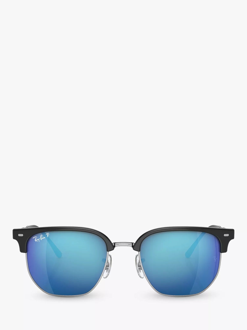 Ray-Ban RB8265 irregular sunglasses black silver, imported from the UK