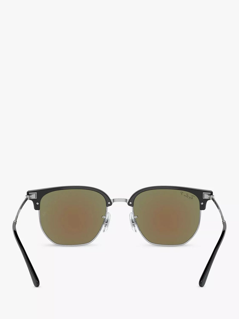 Ray-Ban RB8265 irregular sunglasses black silver, imported from the UK