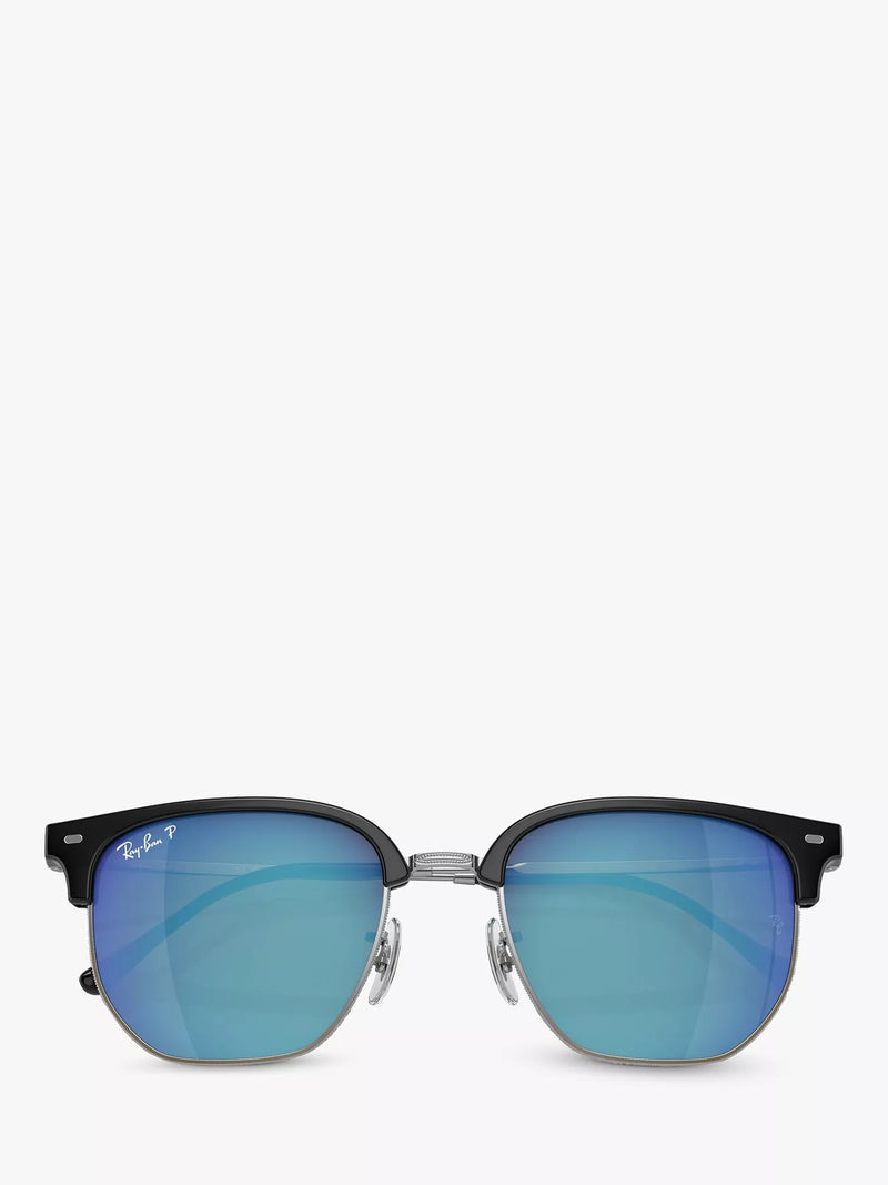 Ray-Ban RB8265 irregular sunglasses black silver, imported from the UK