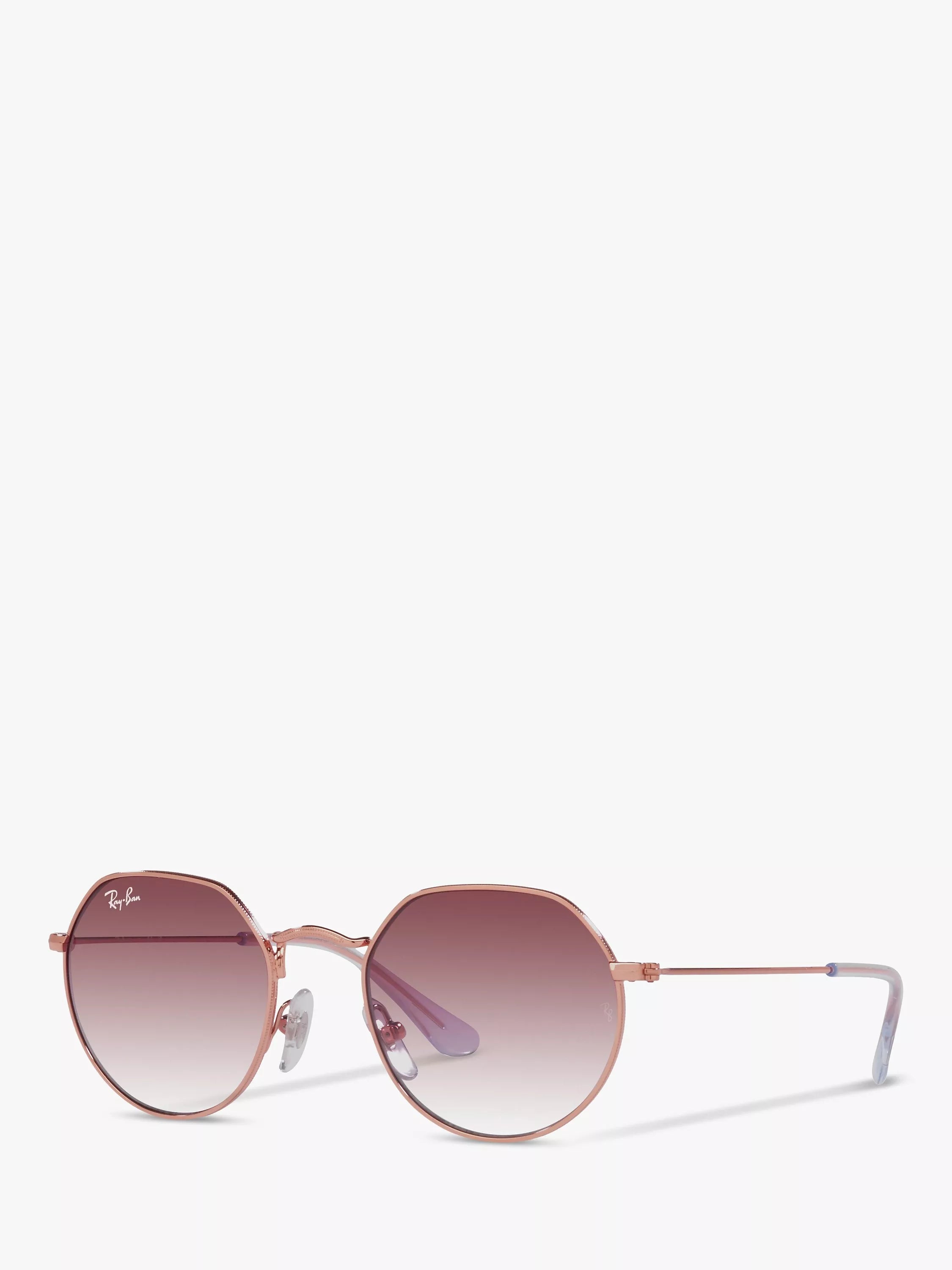 Ray-Ban Junior Jack RJ9565S sunglasses rose gold pink gradient, UK version