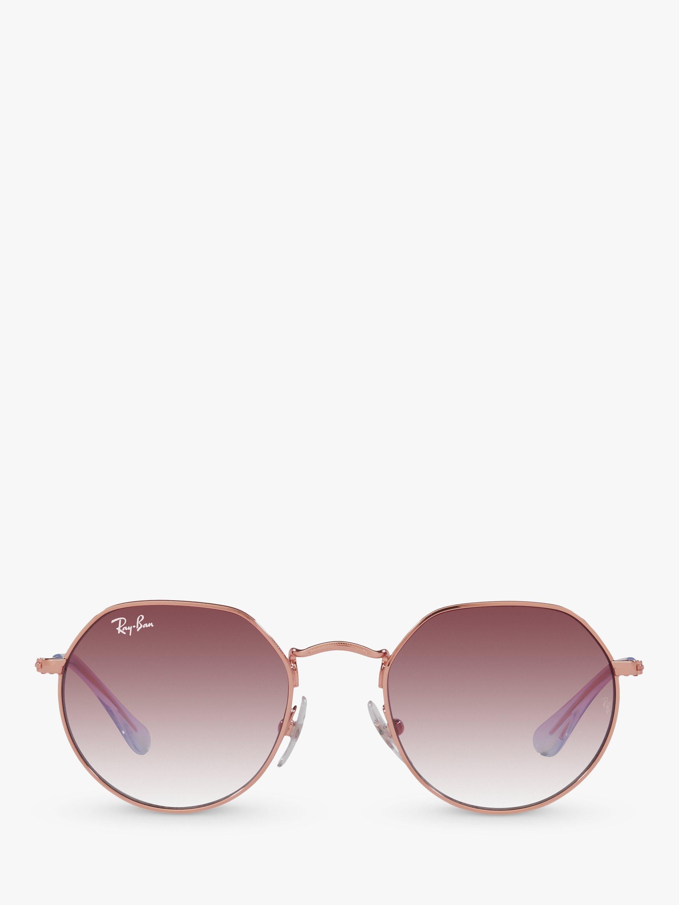 Ray-Ban Junior Jack RJ9565S sunglasses rose gold pink gradient, UK version