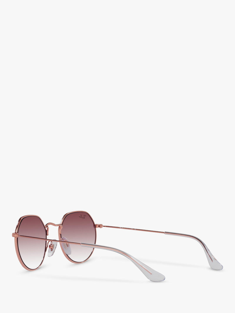 Ray-Ban Junior Jack RJ9565S sunglasses rose gold pink gradient, UK version