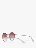 Ray-Ban Junior Jack RJ9565S sunglasses rose gold pink gradient, UK version