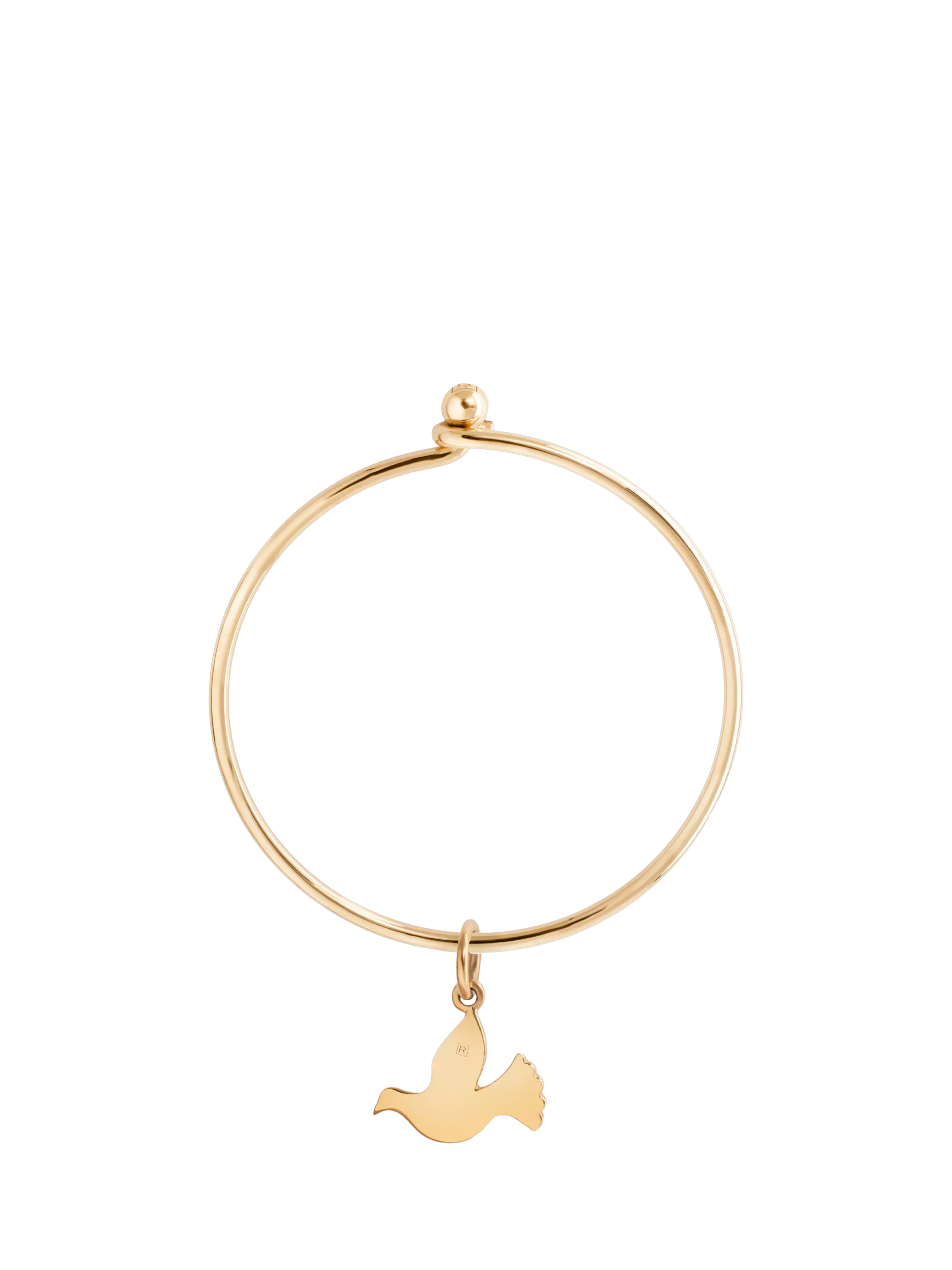Recognised Dove Popon Bangle, Gold