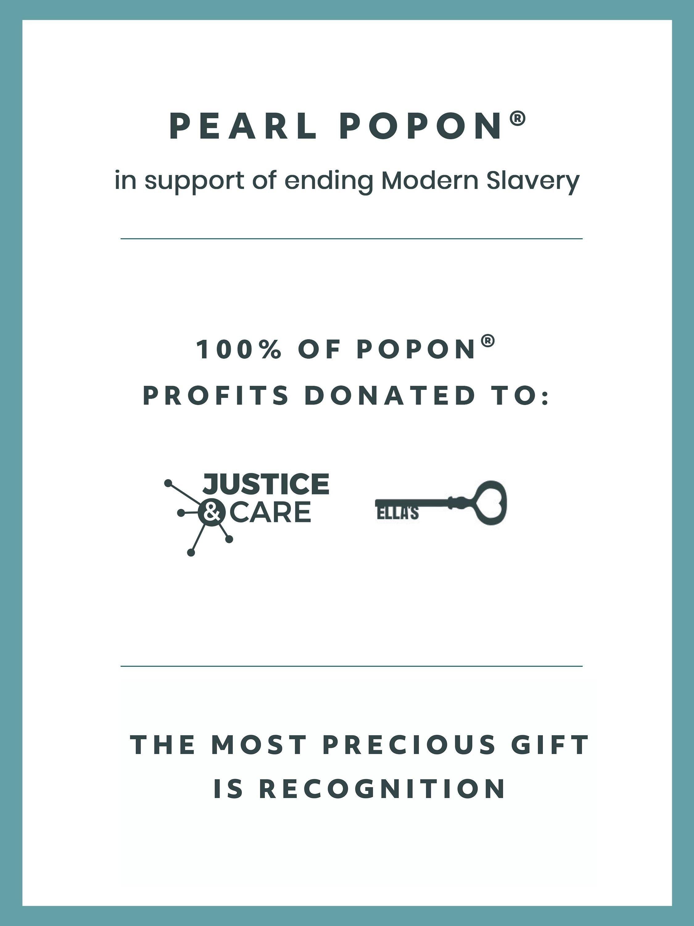 Recognised Freedom Pearl Popon pendant charm, imported from the UK
