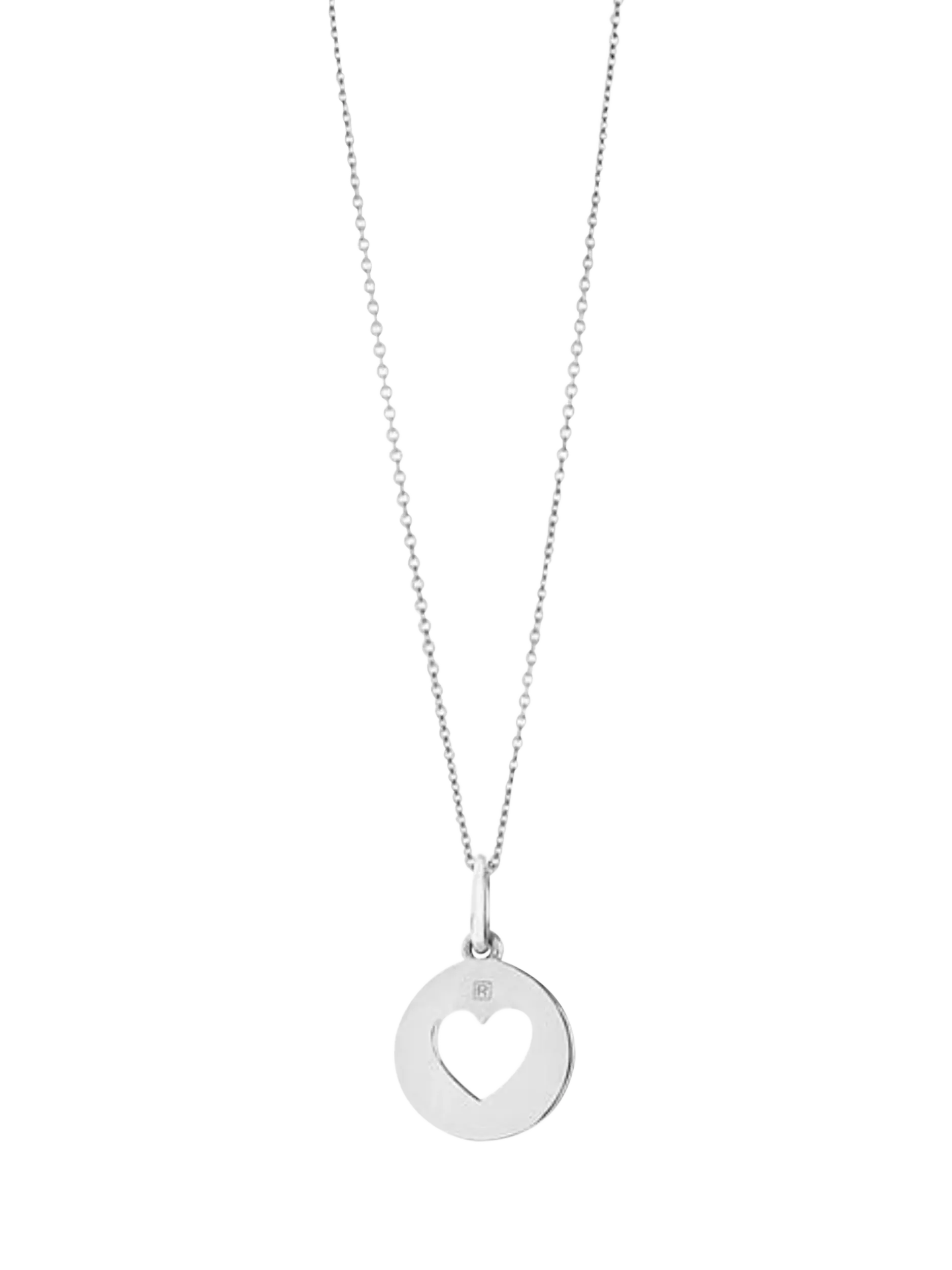 Recognised sterling silver heart pendant necklace - British product