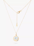 Recognised Alphabet Popon Pendant Necklace Gold